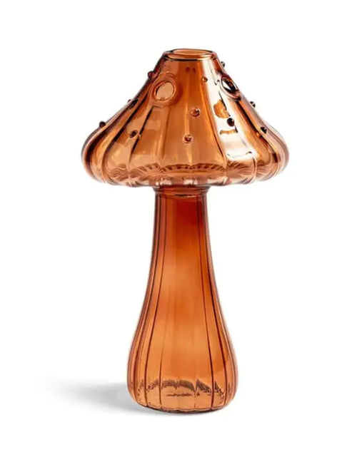 Load image into Gallery viewer, Mushroom Glass Flower Vase
