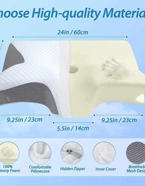 Load image into Gallery viewer, Memory Foam Cervical Support Pillow
