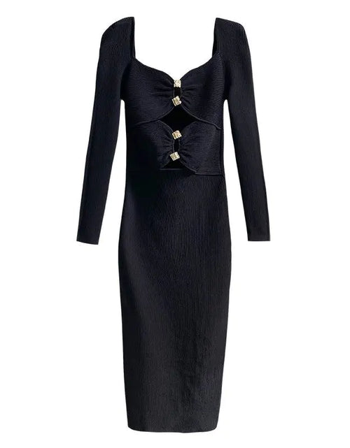 Load image into Gallery viewer, Hollow out Knitted Dress

