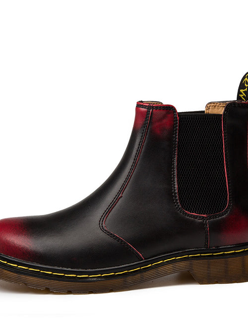 Load image into Gallery viewer, Autumn Style Thick-Heeled Cowhide Martin Boots for Women
