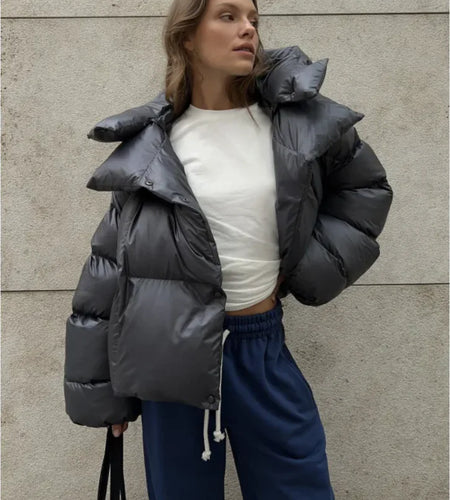 Elegant Women's Lightweight Cotton-Padded Jacket