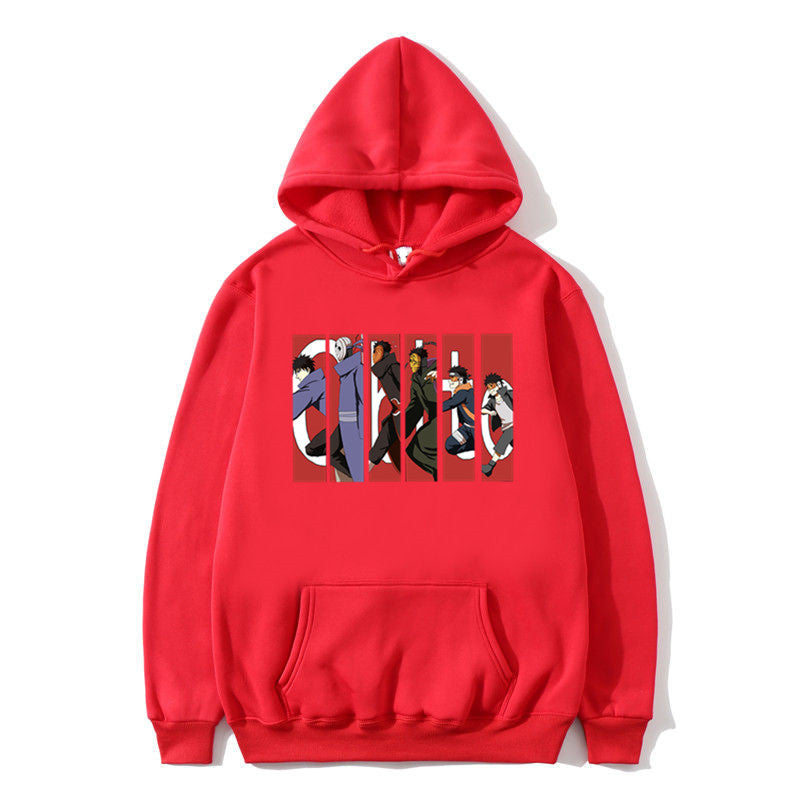 Printed Autumn Winter Hoodie - Naruto Uchiha Design