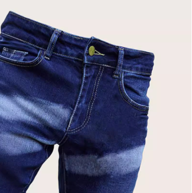 Load image into Gallery viewer, Painted Ripped Denim Pants with Zipper Detail
