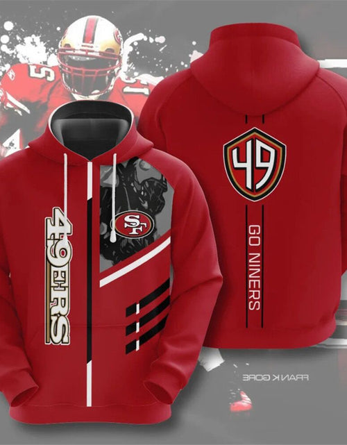 Load image into Gallery viewer, Men's NFL 3D Digital Print Hoodie - Loose Fit
