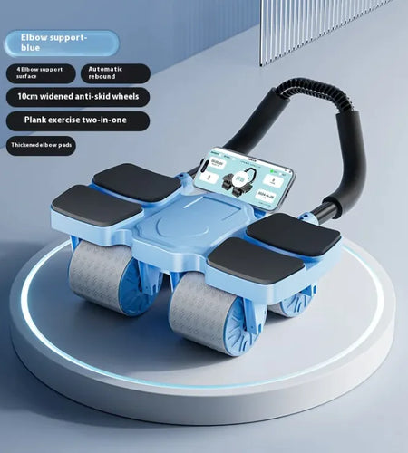 Smart Abdominal Wheel with Auto-Rebound & Fitness App Integration