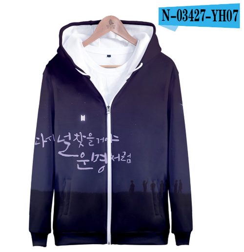 Load image into Gallery viewer, BTS Hoodie - Digital Print 3D Fashion Sweatshirt
