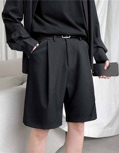 Load image into Gallery viewer, Men's Casual Fashion Thin Straight Five-Point Pants
