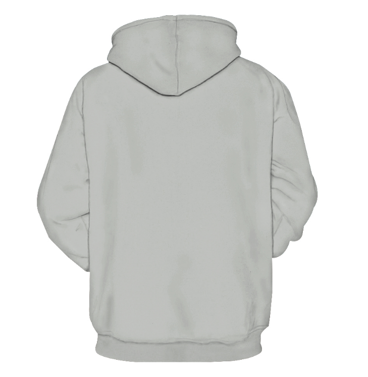 Digital Print Hoodie for Couples - Casual Loose Fit