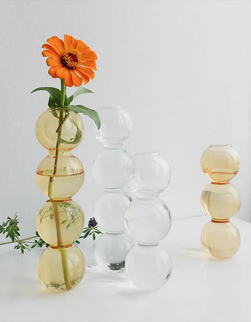 Load image into Gallery viewer, Transparent Flower Vase
