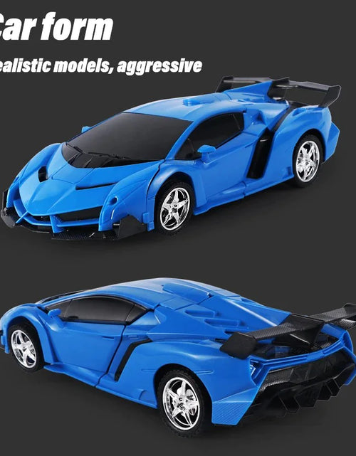 Load image into Gallery viewer, 2in1 Transformer Remote Control Race Car with Rechargeable Battery
