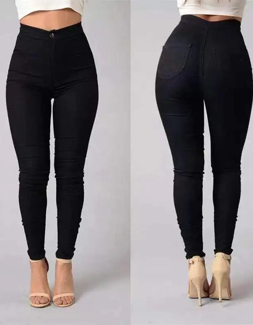 Load image into Gallery viewer, Women&#39;s High-Waist Skinny Jeans
