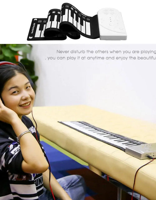 Load image into Gallery viewer, Portable 49-Key Flexible Silicone Roll Up Piano
