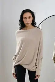 Load image into Gallery viewer, Off Shoulder Draped Jumper
