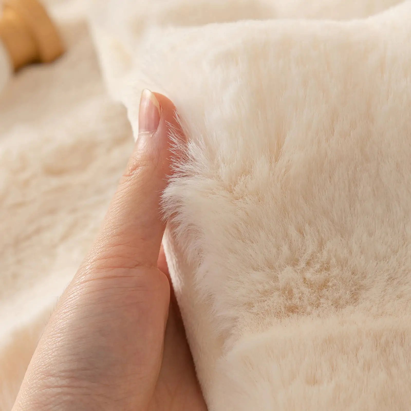 Super Soft Shaggy Non-Slip Plush Sofa Cover