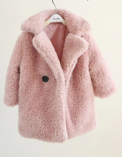 Load image into Gallery viewer, Big Kids Fur Coat In Autumn And Winter Coat
