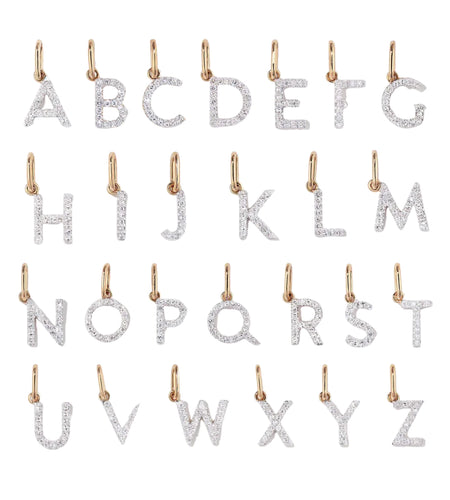 Initial Crystal Necklace