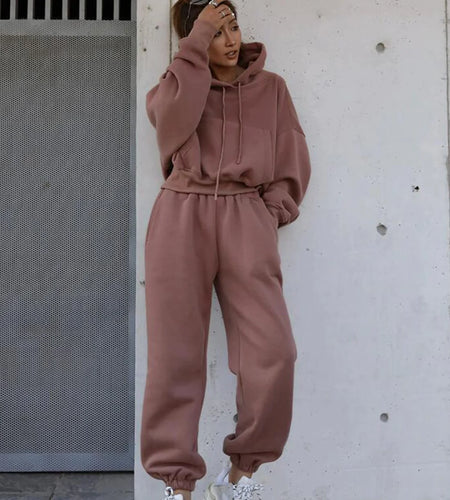 Hooded Sports Casual Suit