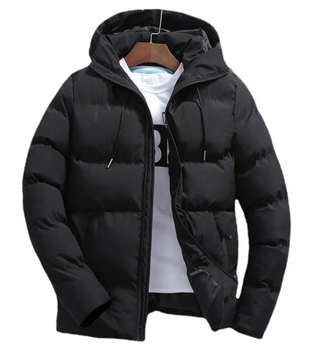 Men's Pure Cotton Hooded Padded Jacket