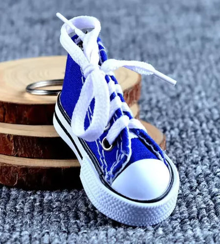 Mini Canvas Shoe Keychain