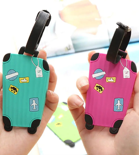 Fashion Silicone Luggage Tags Set
