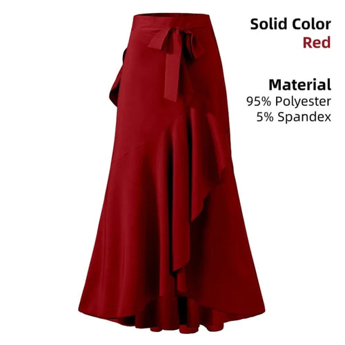 Load image into Gallery viewer, Ladies Casual Loose Ruffles Skirt
