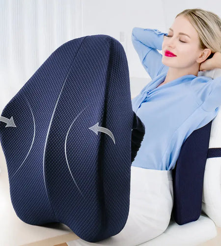 Memory Foam Seat Cushion and Orthopedic Pillow