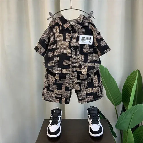 Load image into Gallery viewer, Trendy  Boys Two-piece Set
