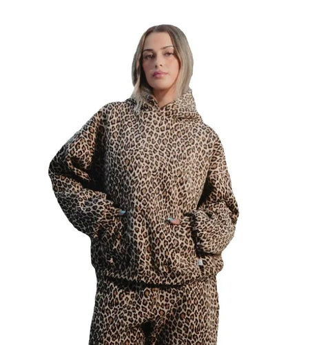 American Vintage Leopard Print Hoodie - Unisex