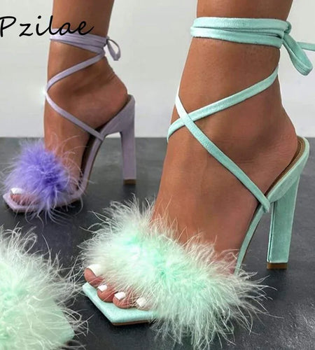 Feather Women High Heels