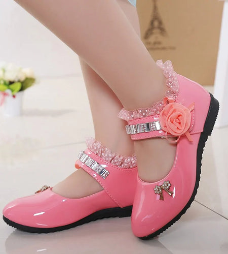 2020 New Kids' Elegant Princess PU Leather Sandals: Perfect for Weddings & Parties