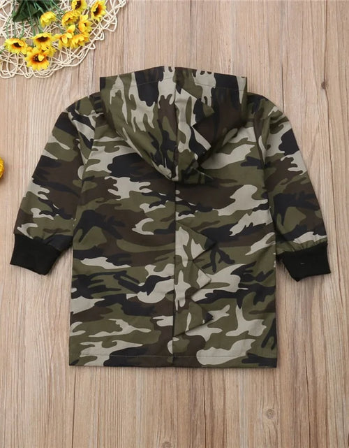 Load image into Gallery viewer, Camouflage Dinosaur Hooded Jacket for Boys
