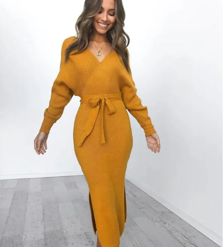 Cozy Knit Sweater Dress