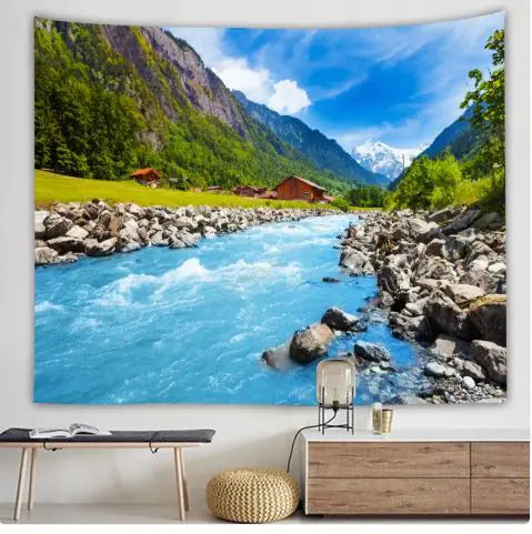 Load image into Gallery viewer, Natural Scenery Printed Hanging Cloth Decoration
