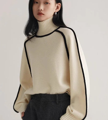 Cozy Turtleneck Knitted Sweater