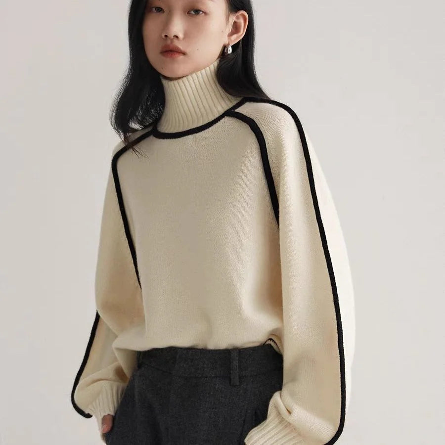 Cozy Turtleneck Knitted Sweater