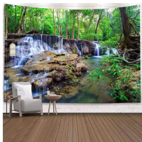 Load image into Gallery viewer, Natural Scenery Printed Hanging Cloth Decoration
