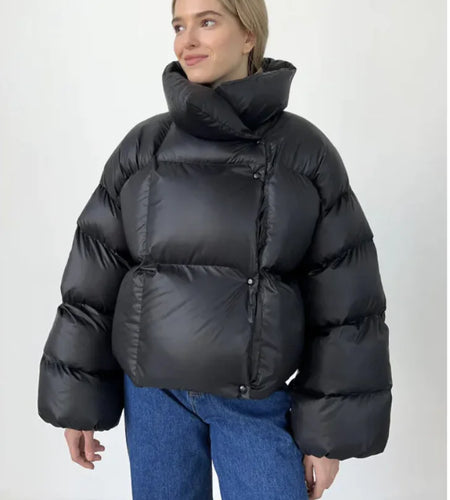 Elegant Women's Lightweight Cotton-Padded Jacket