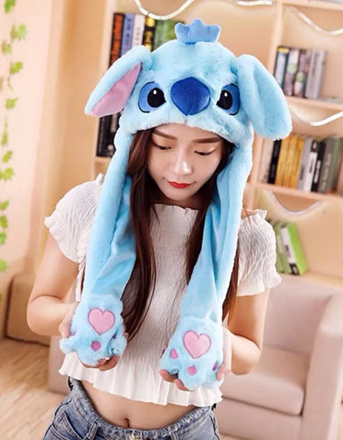 Load image into Gallery viewer, Rabbit Ear Airbag Hat: Fun Plush Toy Cap for Kids and Adults
