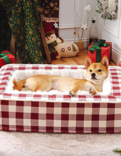 Load image into Gallery viewer, Classic Plaid Pet Bed (Removable &amp; Washable)
