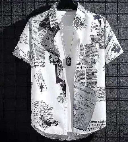 Men's Fashion Simple Loose Short Sleeve Shirt