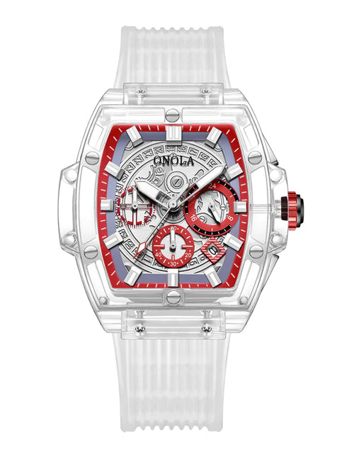 Load image into Gallery viewer, Men's watch with transparent case
