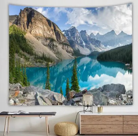 Load image into Gallery viewer, Natural Scenery Printed Hanging Cloth Decoration
