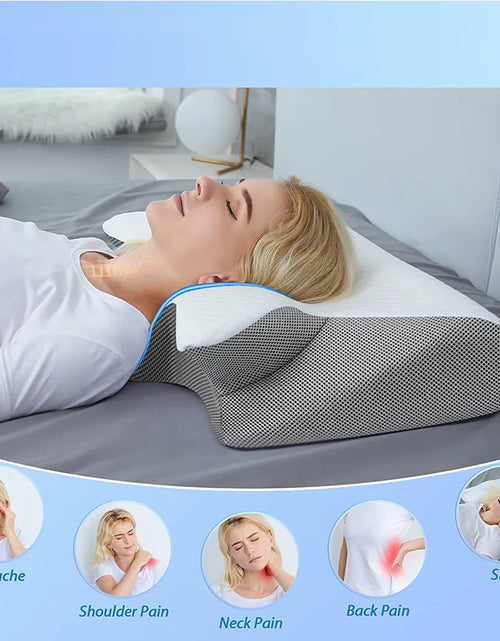 Load image into Gallery viewer, Memory Foam Cervical Support Pillow
