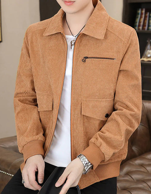 Load image into Gallery viewer, Men's Double Pocket Corduroy Jacket
