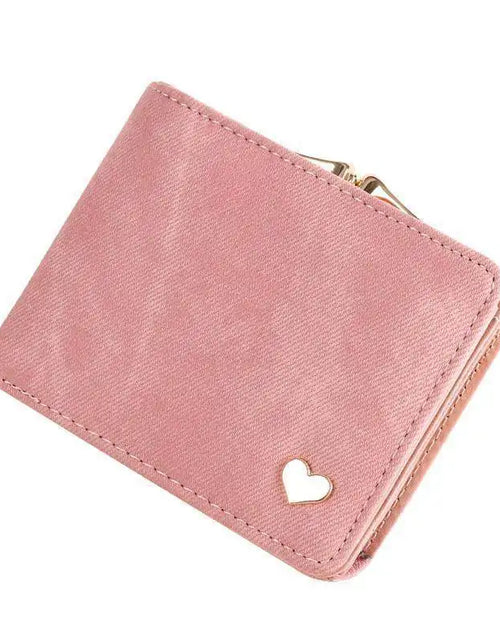 Load image into Gallery viewer, Heart of Gold Compact Wallet
