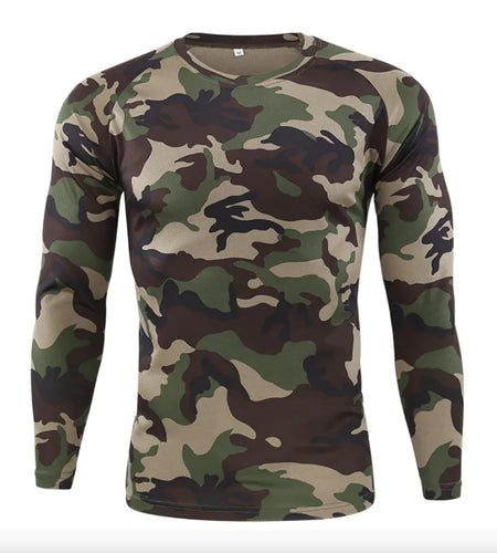 Camouflage Long-Sleeved Cycling Jersey - Outdoor Sports Gear