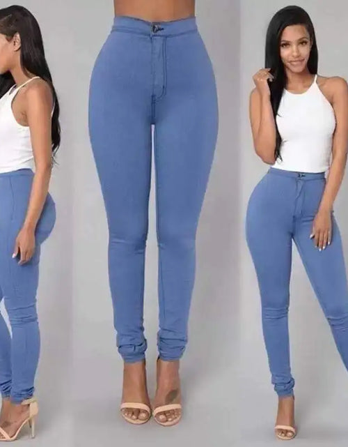 Load image into Gallery viewer, Women&#39;s High-Waist Skinny Jeans
