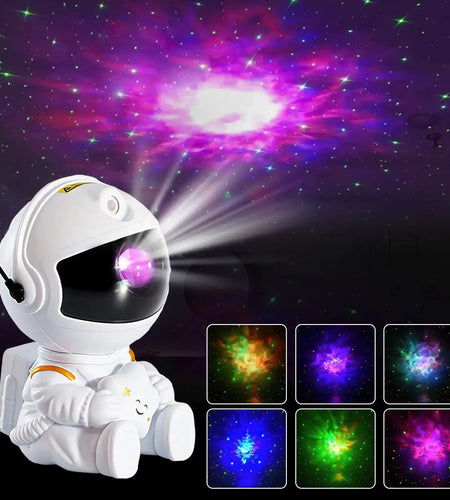 Astronaut Star Galaxy Night Light Projector For Kids Bedrooms
