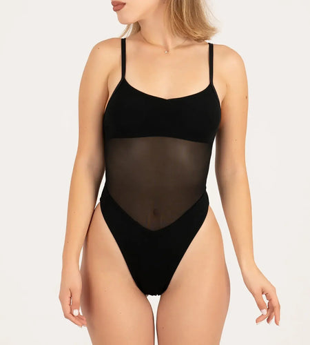 Women's Slim Fitting Hollow Transparent