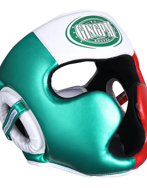 Load image into Gallery viewer, Closed Head Protection Nose Bridge Boxing Fighting Helmet Full Surrounding Training Protector Free Fighting Mask Head Gear
